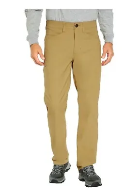 ORVIS Mens Tech Pants Antique Bronze Tan Water Resistant Stretch Fabric • $24.95