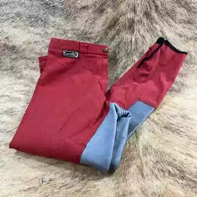 $75 • Buy Eurofit Red Calf Leather Full Seat Breeches