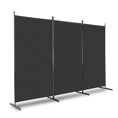 6ft Folding Room Divider 3 Panel Privacy Screens Office Partition W/Metal Frame • £25.98