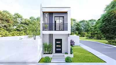 Modern House Home Building Plan 4 BedRoom 3 BathRoom With Garage & Free CAD File • $29.99