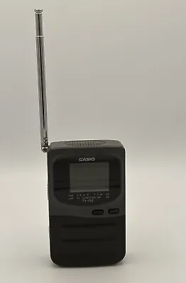 Casio Mini TV-100B Battery Operated Palm Size Color Tv Television VHF UHF Japan • $13.99