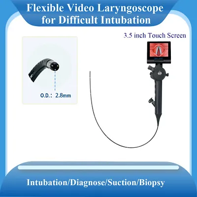 2.8mm /30cm Length Flexible Rhino Laryngoscope For Infant Intubation/ENT • $1950