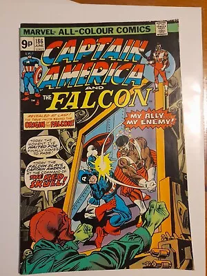 Captain America #186 June 1975 VGC 4.0 Origin Of Falcon • £4.99