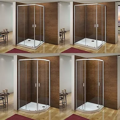 Offset Quadrant/Sliding Corner Entry Shower Enclosure Glass Door Screen Cubicle • £133