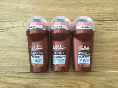 3x L'OREAL MEN EXPERT Barber Club ROLL-ON Anti-Perspirant Deodorant 50ML • £12