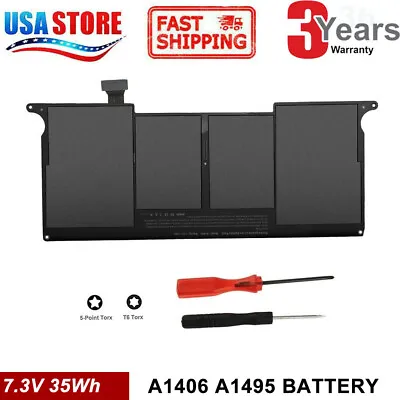 A1370 A1465 For MacBook Air 11  Mid 2011 To 2015 Battery 4800mAh A1406 A1495 • $23.89