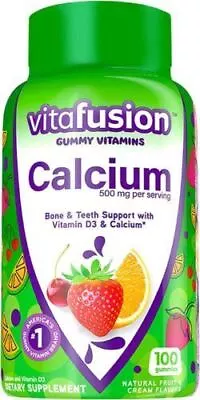 Vitafusion Chewable Calcium Gummy Vitamins For Bone And Teeth Support Fruit...  • $16.27