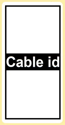 £2.39 • Buy 50x Cable Id Tidy Labels Self Adhesive Sticky Identification Stickers Tags WHITE