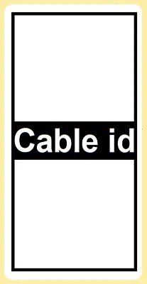 50x Cable Id Tidy Labels Self Adhesive Sticky Identification Stickers Tags WHITE • £2.45