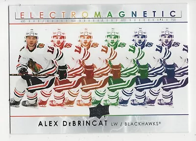 2021-22 Upper Deck Series 1 Alex Debrincat Electro Magnetic Chicago Blackhawks • $0.99