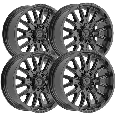 (Set Of 4) Fittipaldi Offroad FA18B 20x9 5x5 /5x135 +0mm Gloss Black Wheels Rims • $1100