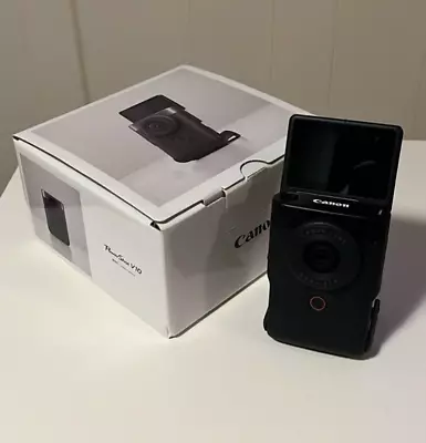 Canon PowerShot V10 20.9MP Vlogging Camera - Black - Open Box - NEVER USED • $270