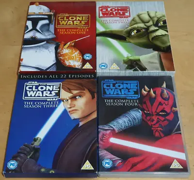 £17.99 • Buy Star Wars The Clone Wars The Complete Seasons 1-4 DVD Box Sets