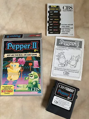 CBS Colecovision Pepper II Video Game Cartridge • £14.95