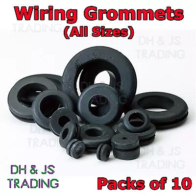 £1.99 • Buy 10x Wiring Grommets Rubber Grommet Open Blind Plug Bung Bungs Not Blank Closed