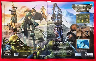 2003 CHAMPIONS OF NORRATH Realms Of Everquest Video Game 2pg PRINT AD 18 X 10.75 • £14.24