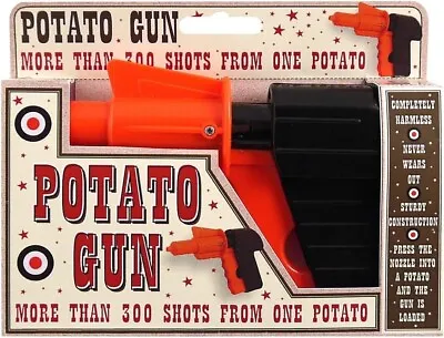 Retro Plastic Potato Spud Gun Childrens Kids Party Bag Filler Traditional Toy • £4.99