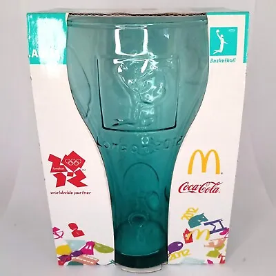 McDonalds Coca-Cola 2012 London Olympic Games Aqua Basketball Collectable Glass • $6.40