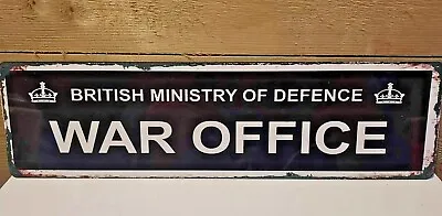 War Office Ww2  Sign  Retro Metal Railway Signs War Time Signs • £6.95