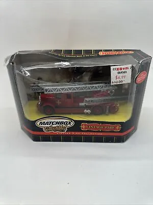 Matchbox Collectibles Retail  VINTAGE FIRE  1932 Ford AA Ladder Fire Truck Box • $14.99