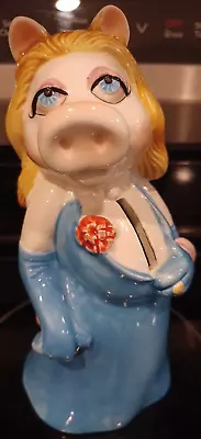 Miss Piggy Coin Bank Muppets Sigma Tastesetter (Missing Plug) Vintage Ceramic VG • $28.95