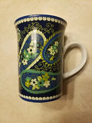 Vera Bradley Rhythm & Blues Coffee Mug / Tea Cup (no Lid) 10 Oz  Retired • $10