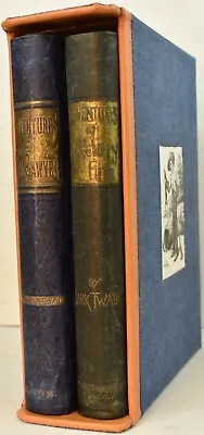 1891 MARK TWAIN TOM SAWYER HUCK FINN First Edition Bindings New Custom Slipcase • $1249.99