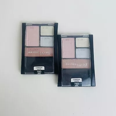 Lot Of 2 Maybelline New York Experts Wear Eyeshadow Quad 75Q (0.17 Oz / 4.8 G) • $8.88