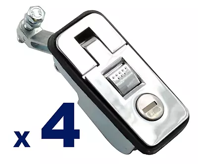 $39.95 • Buy X4 Small Chrome Compression Lock, Push Latch, Tool Box, Canopy Pop Up RV Trailer