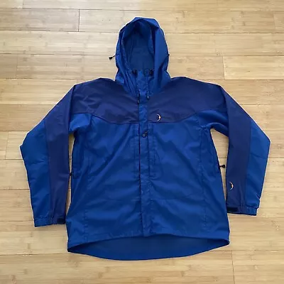 Vintage Moonstone Mens Rain Jacket Coat Hooded Full Zip Blue Size XL • $39.99