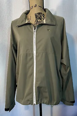 Millet H2OFF Zip Up Polyester Lightweight Jacket Army GREEN O35 • $38.90