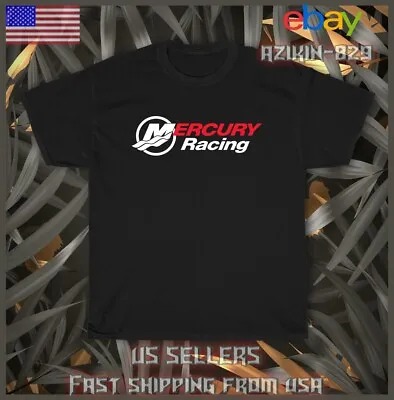 Hot New Tee Shirt Mercury Marine Racing Logo T-Shirt Size S - 5XL • $18.99
