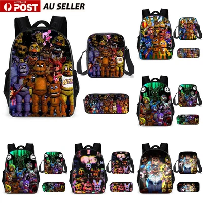 $46.77 • Buy Five Nights At Freddy's 3pcs/Set Backpack Shoulder Bag Pen Case Student Bag