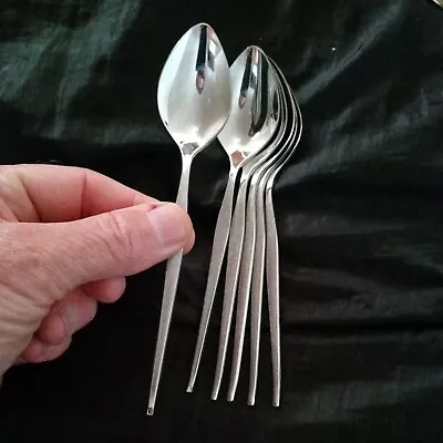 6 Lauffer Towle Stainless Steel Flatware Teaspoons Un Used • $99