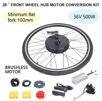 28Inch E-Bike Electric Front Wheel Hub Motor Conversion Kit For 36V Bicycle • £174