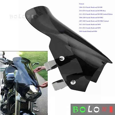 Motorcycle Windshield Windscreen For Suzuki Boulevard M109R M50 M90 2006-2020 • $189.99