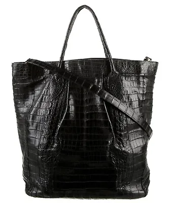 $975 • Buy $4250 Nancy Gonzalez Crocodile Tote Bag Black