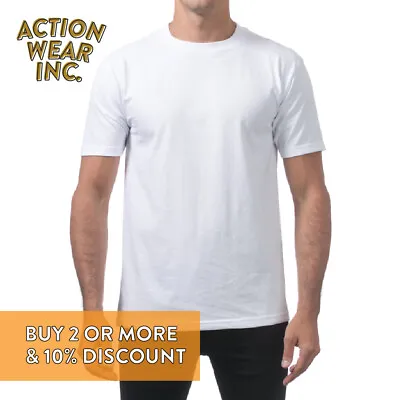 Proclub Pro Club Mens Plain Short Sleeve T Shirt Lightweight Comfort Cotton Tee • $8.49