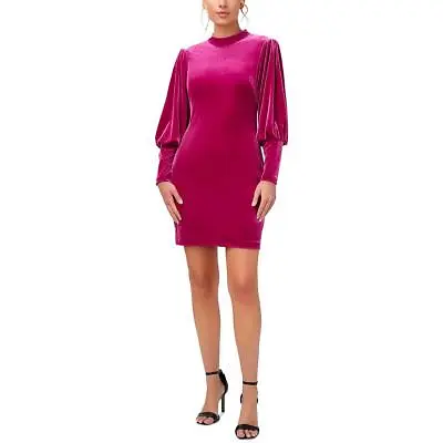 Aidan By Aidan Mattox Womens Velvet Bishop Sleeves Sheath Dress BHFO 6949 • $15.99