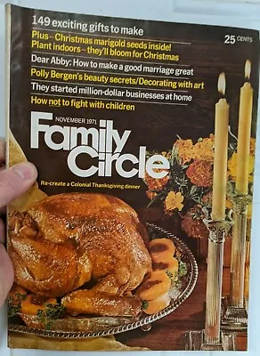 2 Family Circle Magazines Nov & April 1971 Quake Cereal Columbia Rambler Bike  • $21.90