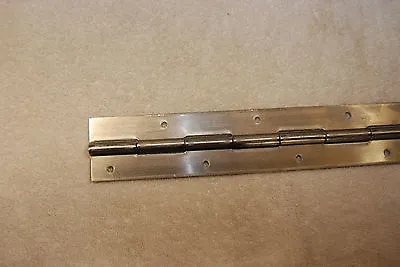 304 Stainless Steel Piano Hinge 1 X1 X.038  With Holes Made In USA • $9.67