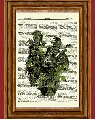 $5.98 • Buy Metal Gear Solid Snake Eater Dictionary Art Print Poster Picture Game 