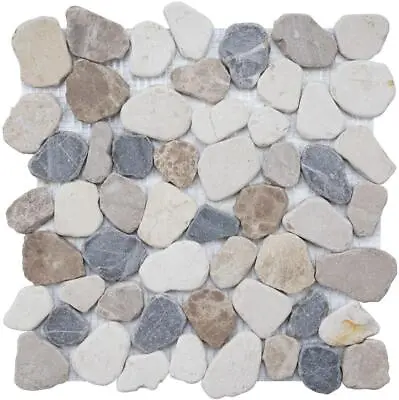 Simple Tile - Marble Mosaic Tile  River Rock Collection  MM 9504-Canyon Tumbled • $6.99