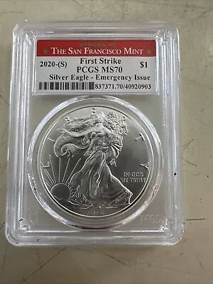 2020 S  American Silver Eagle - PCGS MS70 - First Strike - Emergency Issue • $37