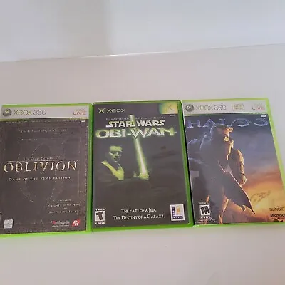 $14.70 • Buy Xbox 360 Game Bundle (Oblivion/star Wars/ HALO 3) 