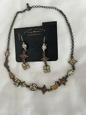 £5.99 • Buy River Island New Costume Jewellery Necklace And Earrings