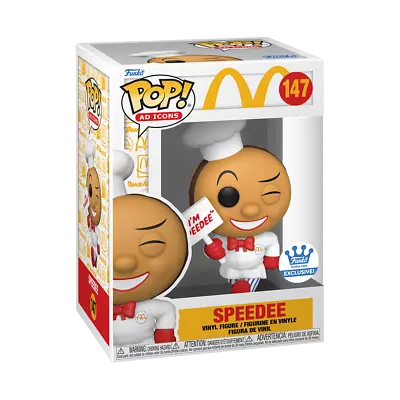 Funko Pop! Vinyl: McDonald's - Speedee - Funko (Exclusive) #147 • $15