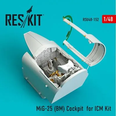 1/48 Reskit MiG-25 (BM) Cockpit For ICM Kit (1/48) • $34.64