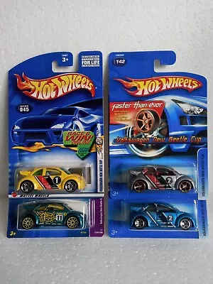  Volkswagen New Beetle Cup Lot Of 4 Hot Wheels 1/64  1st Edition  FTE  HTF • $19.99