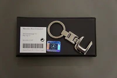 NIB Genuine OEM Mercedes-Benz C Class Chrome Stainless Steel Keychain B66060197 • $31